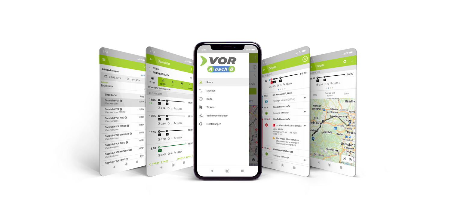 VOR AnachB App - Routenplaner Und Tickets - Niederösterreich Apps